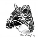 Prsten z chirurgické oceli - Vlk
