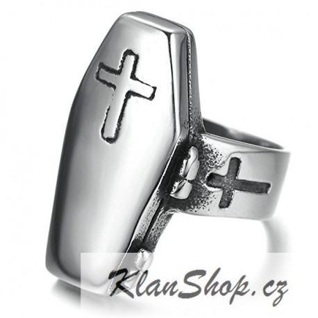 Prsten z chirurgické oceli - Rakev