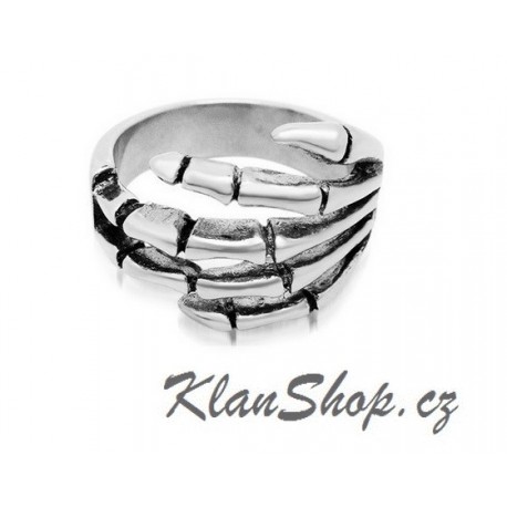 Prsten z chirurgické oceli - Skeleton ruka