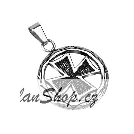 Ocelový přívěsek - Kříž