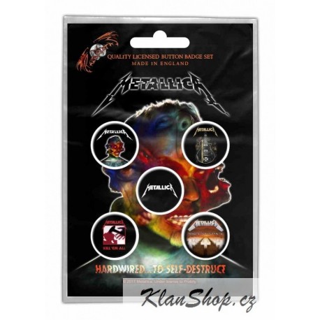 Set Placek Metallica - Hardwire To Self Destruct