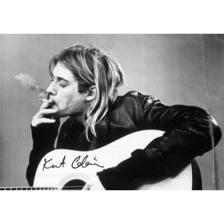 Vlajka na zeď s kapelou - Kurt Cobain