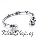 Náramek z chirurgické oceli - Lebky