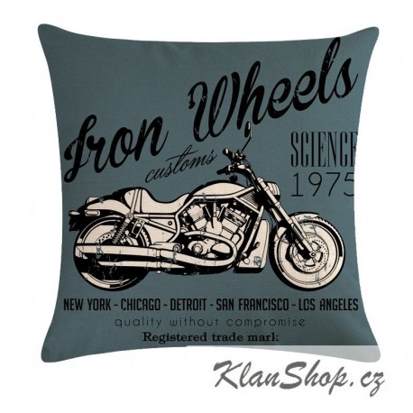 Povlak na polštář - Iron Wheels