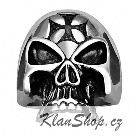 Prsten z chirurgické oceli - Lebka