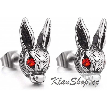 Náušnice z oceli -  Zajíčci