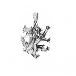 Ocelový přívěsek - Český lev