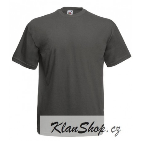 Tričko bez potisku Fruit Of The Loom - Šedé