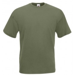 Tričko bez potisku Fruit Of The Loom - Olivové