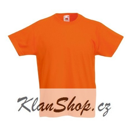 Dětské tričko Fruit Of The Loom - Oranžové