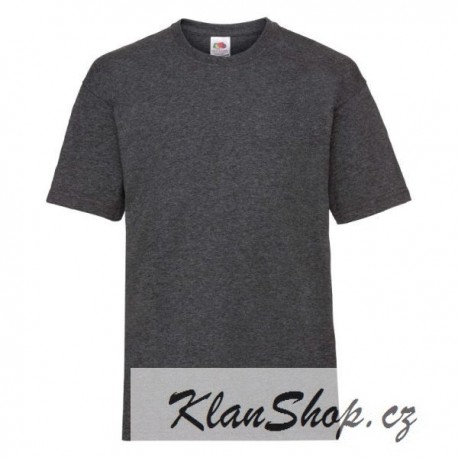 Dětské tričko Fruit Of The Loom - Tmavě šedé