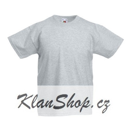 Dětské tričko Fruit Of The Loom - Světle šedé