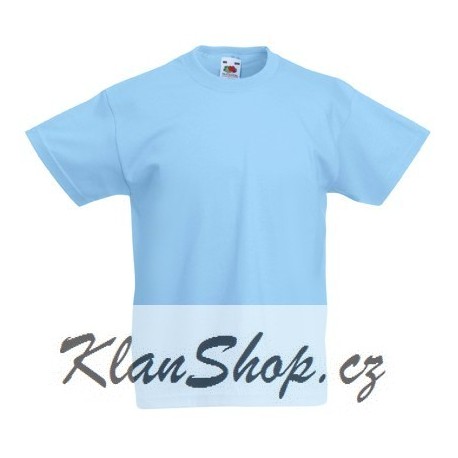 Dětské tričko Fruit Of The Loom - Světle Modré