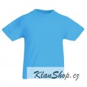 Dětské tričko Fruit Of The Loom - Azurově modré