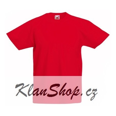 Dětské tričko Fruit Of The Loom - Červené