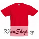 Dětské tričko Fruit Of The Loom - Červené
