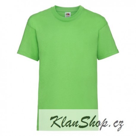 Dětské tričko Fruit Of The Loom - Limetkové