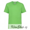 Dětské tričko Fruit Of The Loom - Limetkové