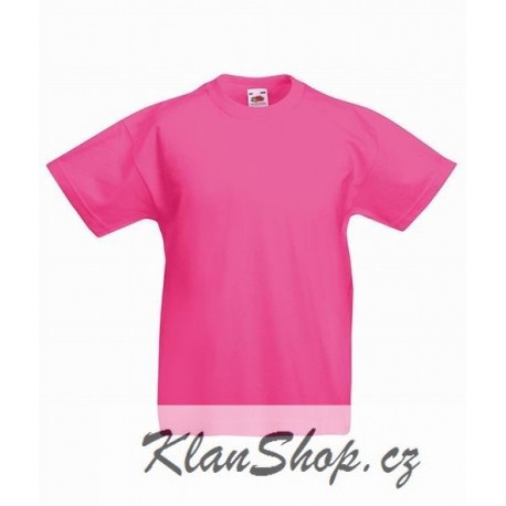 Dětské tričko Fruit Of The Loom - Růžové