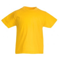 Dětské tričko Fruit Of The Loom - Tmavě žluté