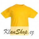 Dětské tričko Fruit Of The Loom - Tmavě žluté