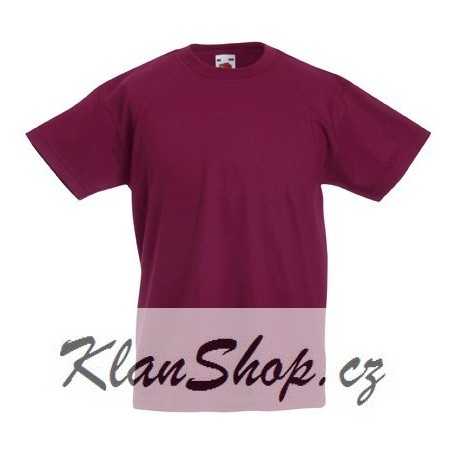 Dětské tričko Fruit Of The Loom - Vínové