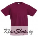 Dětské tričko Fruit Of The Loom - Vínové
