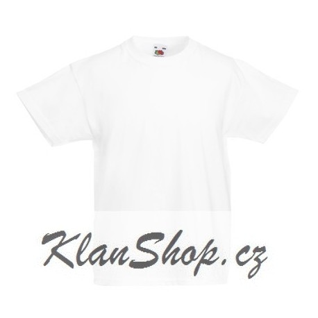 Dětské tričko Fruit Of The Loom - Bílé