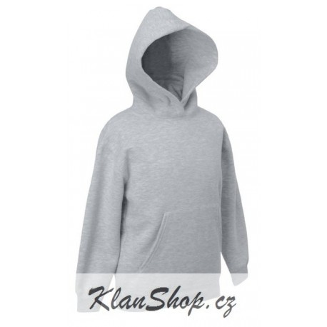 Dětská mikina Fruit Of The Loom - Šedá