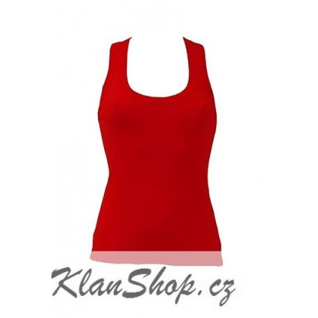 Dámské tílko bez potisku JHK - Červené