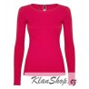 Dámské tričko s dlouhým rukávem Roly - Růžové