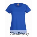 Dámské tričko s krátkým rukávem Fruit Of The Loom - Modré