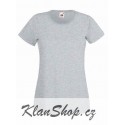 Dámské tričko s krátkým rukávem Fruit Of The Loom - Šedé