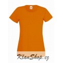 Dámské tričko s krátkým rukávem Fruit Of The Loom - Oranžové
