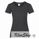 Dámské tričko s krátkým rukávem Fruit Of The Loom - Tmavě šedé