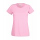 Dámské tričko s krátkým rukávem Fruit Of The Loom - Světle růžové