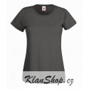 Dámské tričko s krátkým rukávem Fruit Of The Loom - Šedé