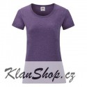 Dámské tričko s krátkým rukávem Fruit Of The Loom - Fialové