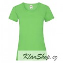 Dámské tričko s krátkým rukávem Fruit Of The Loom - Limetkové