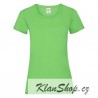 Dámské tričko s krátkým rukávem Fruit Of The Loom - Limetkové