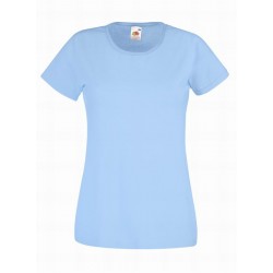 Dámské tričko s krátkým rukávem Fruit Of The Loom - Světle modré