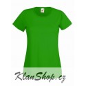 Dámské tričko s krátkým rukávem Fruit Of The Loom - Zelené