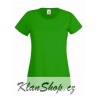 Dámské tričko s krátkým rukávem Fruit Of The Loom - Zelené