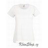 Dámské tričko s krátkým rukávem Fruit Of The Loom - Bílé