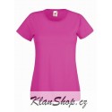 Dámské tričko s krátkým rukávem Fruit Of The Loom - Růžové