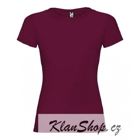Dámské tričko s krátkým rukávem Roly - Vínové