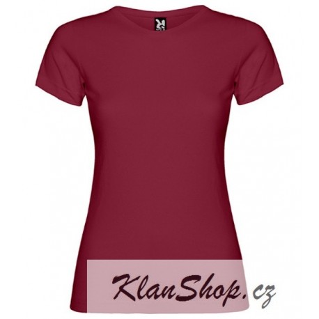 Dámské tričko s krátkým rukávem Roly - Granátové