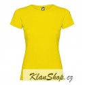 Dámské tričko s krátkým rukávem Roly - Žluté