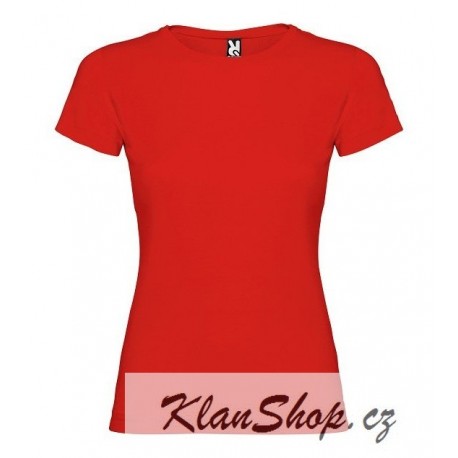 Dětské dívčí tričko bez potisku Roly - Červené