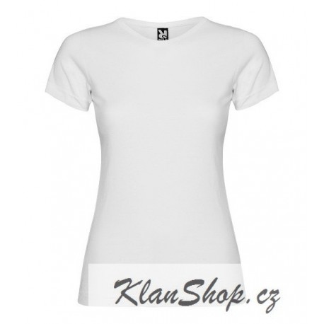 Dětské dívčí tričko bez potisku Roly - Bílé